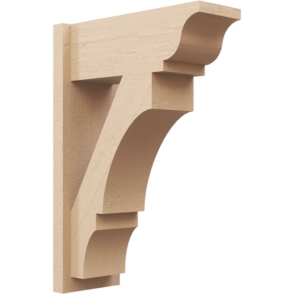 Ekena Millwork 7 1/2-in W x 18-in D x 26-in H Balboa Trad Rough Cedar Woodgrain TimberThane Outlooker, Primed Tan OUTUR075X18X26BOA04RCPR - main